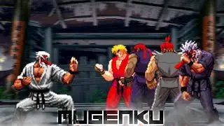 Mr Karate SVC vs Shin Mr Karate's Team ft Violent Ken, Vyn Evil Ryu, Akuma Good Ghost MUGEN