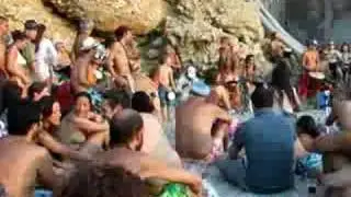 Benedrums play at Benirras Beach Ibiza