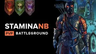 Elder Scrolls Online PvP Стамина NB  ( Тестируем Билд )