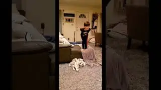 Energetic Little Boy Dancing and Jumping at Home#KidsDancing #HomeFun #EnergeticKids