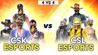 CSK JAY AND KUMAR VS CSL ESPORTS BEST 4 VS 4 CLASH SQUAD CUSTOM MATCH 🔥 || CSK JAY VS CSL PRITAM 🔥