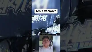 VOLVO vs TESLA. Crash test. Volvo for life #ddrive #crash #volvo #tesla