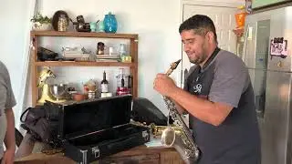 Entrega do SAX ALTO CONN NEW WONDER SERIES I (1922) que revisei para meu querido amigo Josué Lopez