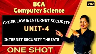 Unit -4 Internet Security Threats in Hindi || Cyber Law & Internet Security || BCA || Btech