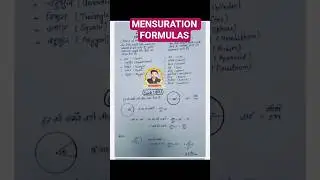 Formula of area measurement:-square,rectangle,circle,parallelogram,trapezoid #study​ #formula1​