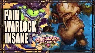 New Pain Warlock Deck Mana Cheating is insane! Hearthstone Scholomance Academy August 2020