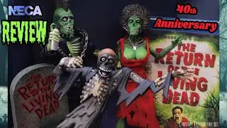 NECA Return of the Living Dead 40th Anniversary Retro Poster Zombies 2 Pack Review