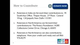 Brad Myers, TRF Chair eClub3170: 