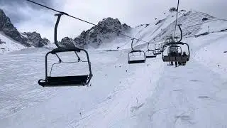 Ущелье Левый Талгар. Ski resort Shymbulak.Kazakhstan.Almaty.28 марта 2024.Шымбулак. #shymbulak #ski