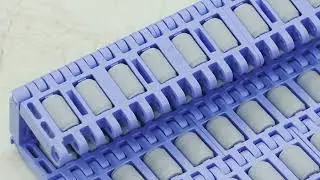pitch roller top modular conveyor belt /  roller modular plastic conveyor belt for logistics