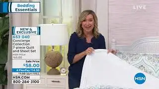 Concierge Collection 7piece Quilt and Sheet Set