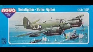 Novo (FROG) 1/72 Bristol Beaufighter Mk. 21 Vintage InBox Review / Dobozbontás