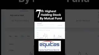 Seventh Highest Holding Stock By Mutual Fund | Equitas Small Finance Bank Quick Analysis #shorts