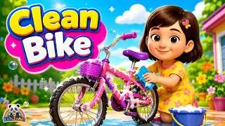 Clean, Clean Bike Machine Rhyme for Kids 🚲  | Fun Nursery Rhyme & Learning Song