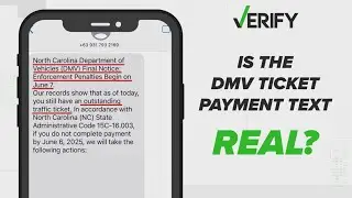Is the DMV ticket payment text real?