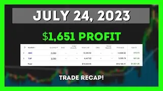 This Is How I Made $1,651 Today Day Trading Stocks! $AMC $TUP