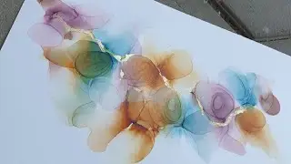 Daily Challenge for 7 Days 4/7 Alcohol Ink / Fluid Art / Abstract Painting  ( 106 )