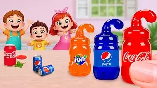 Miniature Rainbow Jelly Decorating 🌈 Making Satisfying Mini Rainbow Soda Jelly Recipe 💕 Little Yummy