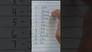 Learning Thai | How to count 0-10 in Thai