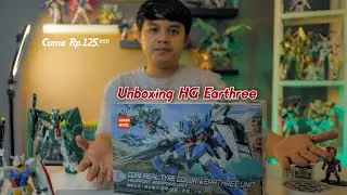 Unboxing Hg Gundam earthree + support weapon unit dari daban model