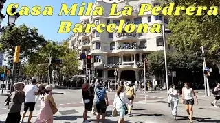 A Walking Trip To La Casa Mila(La Pedrera) BARCELONA SPAIN 🇪🇸