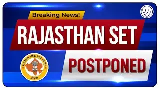 Rajasthan set Exam Date Postponed. #RJSET #rajasthan #setexampreparation