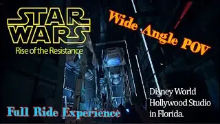 Star Wars Rise of the Resistance Full Ride Experience | Wide Angle POV!!! | Panasonic Lumix G7