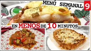 9️⃣🍅 10 RECETAS EN 10 MINUTOS😲. MENÚ SEMANAL 9 Todo lo que Puedes Hacer con un PISTO. BATCH COOKING