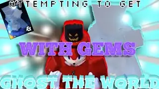 [YBA] (VERY short video) Attempting to get Ghost The World With Gems