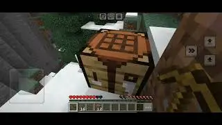 انشاء بيت في الجليد في ماين كرفت شىء صعب بنسبالي😅😁