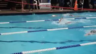Hailey 25 yard backstroke 1st place Marine Hills 19 27