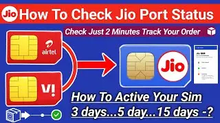 How To Check Jio Port Activation Status |Jio Mein MNP Activation Status Kaise Check Kare