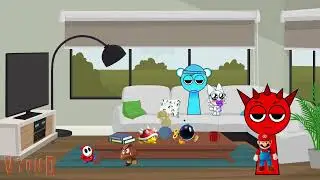 Рэдди бросает плюшевого Марио в Sky Grounded #raddy #sky #sprunki #animation #incredibox #funny