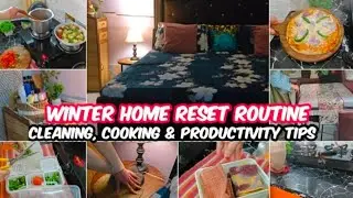 Winter Productive Day Routine ✅ Home Cleaning & Organising Tips|| Smart HomeMaking Habits ✔️