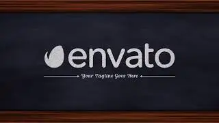 Logo On Chalkboard | After Effects template