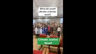 What do youth climate activists from around the world want?