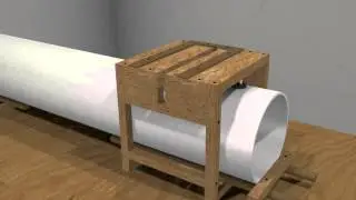 PVC pipe cutting jig (Blender render)