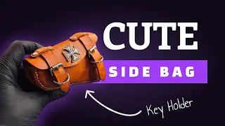 DIY Leather Mini Side Bag | Motorcycle Key Holder Tutorial