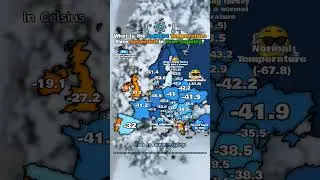 What Is the Coldest Temperature Ever Recorded in Your Country?#europe #geography #mapping #countries