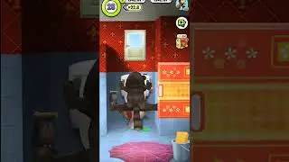 Talking Tom bathroom magic dance 😂🎃🤣 #shorts