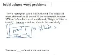 Initial volume word problems