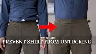 #stylehacks  How to Prevent Your Shirt from Untucking & Looking Sloppy
