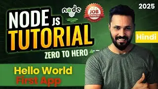 Node JS tutorial in Hindi #3 Make First app in Node | Hello World
