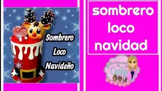 Clase 1385 sombrero loco navideño