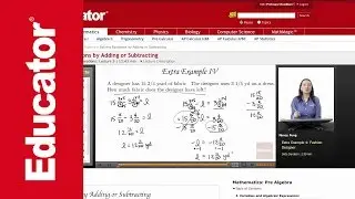 Pre Algebra: Solving Equations by Adding or Subtracting