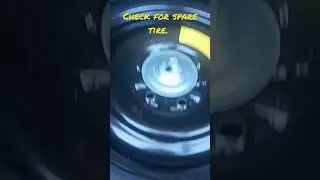 when buying a use 🚗 always check for spare tire