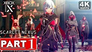SCARLET NEXUS Gameplay Walkthrough Part 1 FULL DEMO [4K 60FPS XBOX SERIES X] - No Commentary