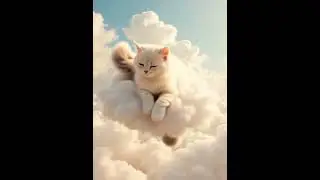 This Cat Just Floated Away&hellip; As a Cloud #animalfusion #cat #creativeedits #cute #mindblowingvisuals