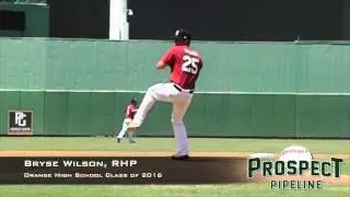 Bryse Wilson, RHP, Orange High School, Pitching Mechanics at 200 FPS