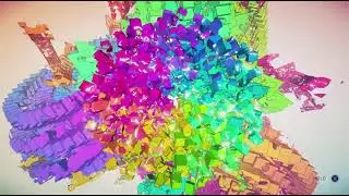 Manifold Garden | Rainbow level completion animation for ~15 minutes
